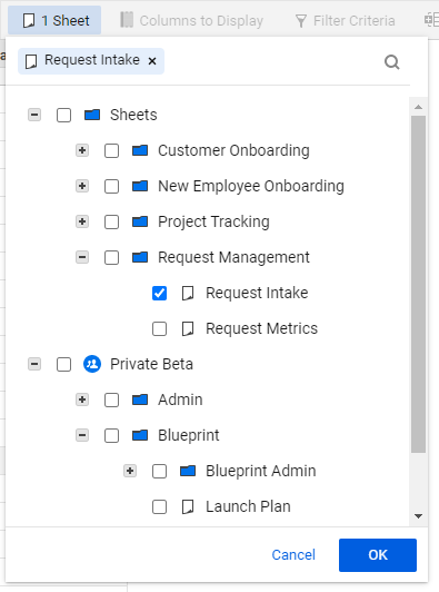 Working With Source Sheets In Reports Smartsheet Learning Center 2216